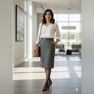 Victoria's Secret Gray Pencil Skirt